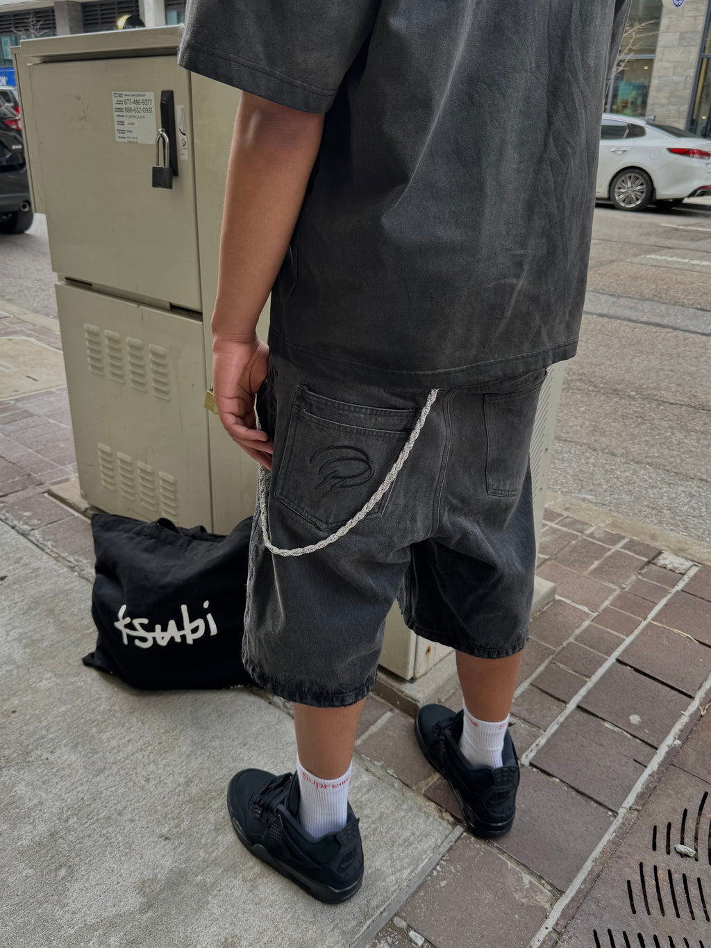 Exodus Black Club PY Jorts
