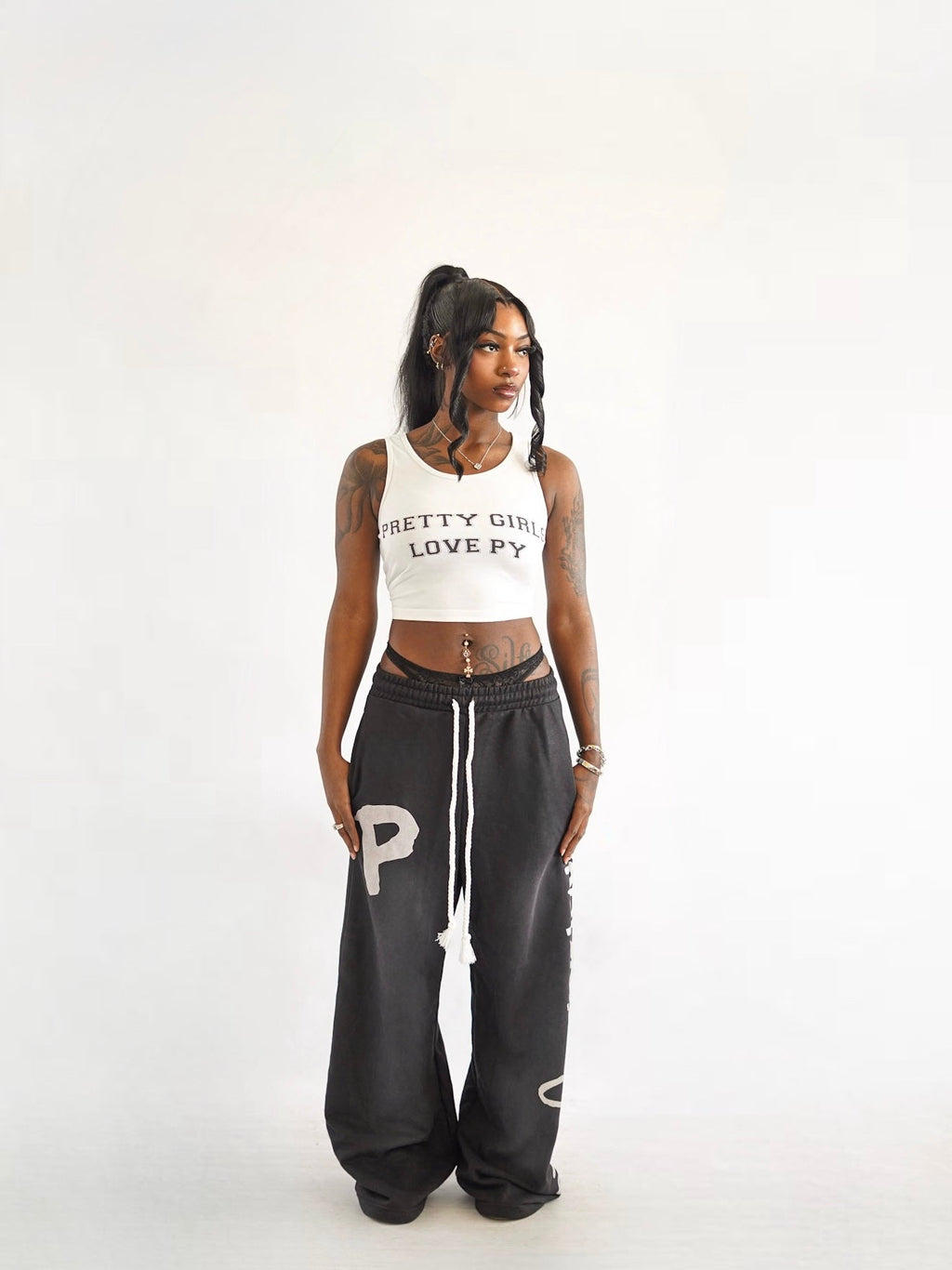 Women's Pure White Varsity Tank Top