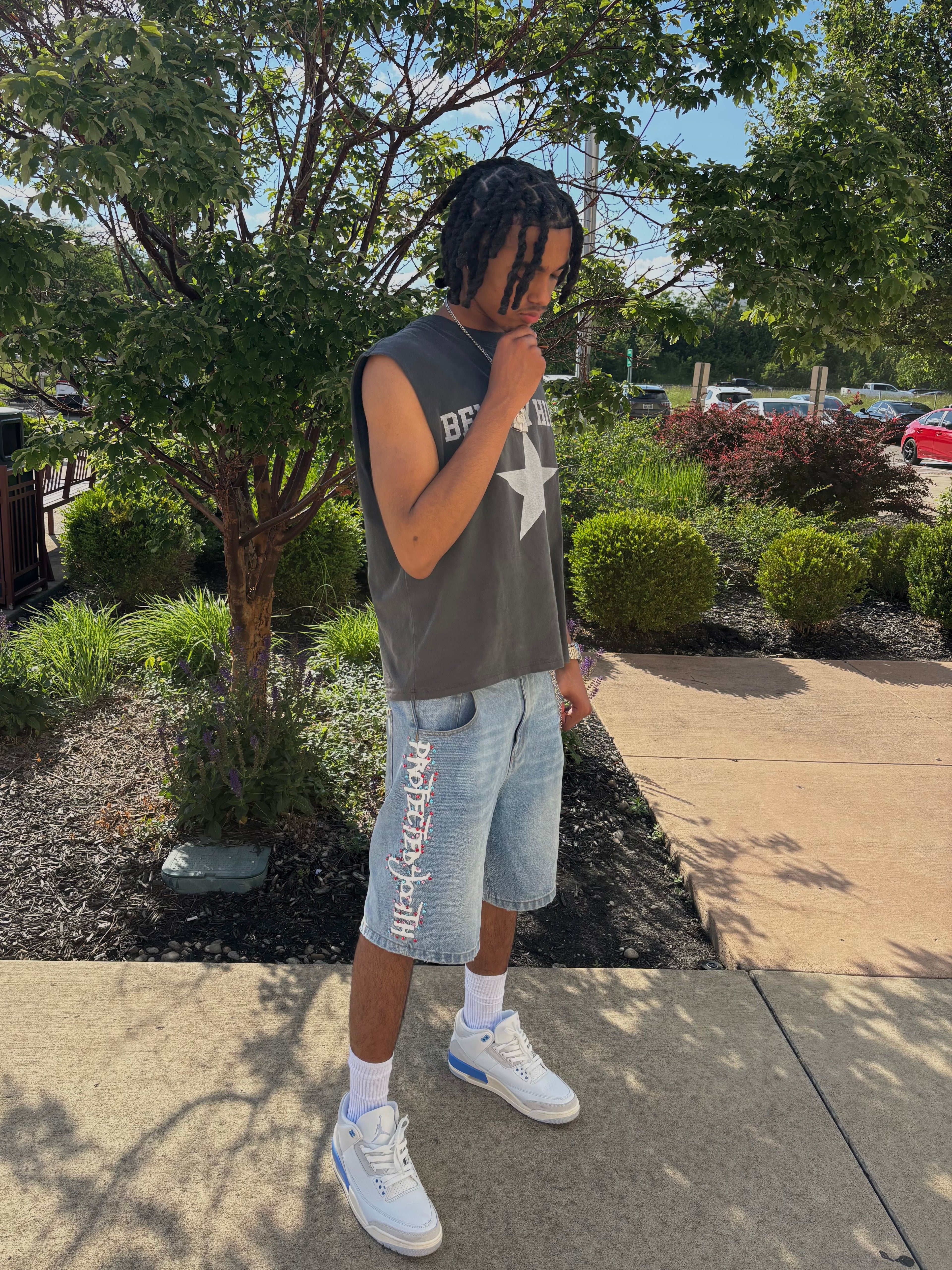 Genesis Blue Gemstone Jorts