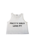 Women's Pure White Varsity Tank Top